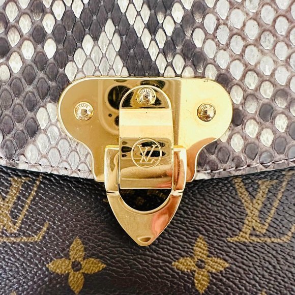 LOUIS VUITTON SAINT PLACIDE PYTHON+MONOGRAM CANVAS RETAIL$3,150 ++100% AUTHENTIC - Picture 14 of 16